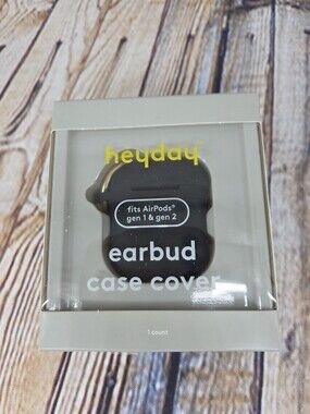 Heyday Airpod Gen 1 & 2 Earbud Case Cover NEW Black
